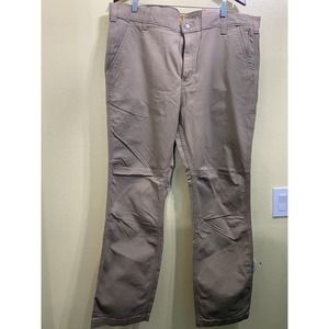 NWT Carhartt Pants Mens Size 40 x 30 Khaki Straight Fit Rugged Flex Rigby Beige